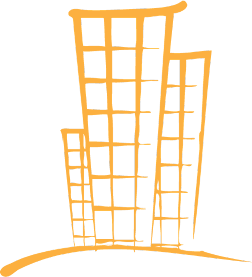 yellow building logo